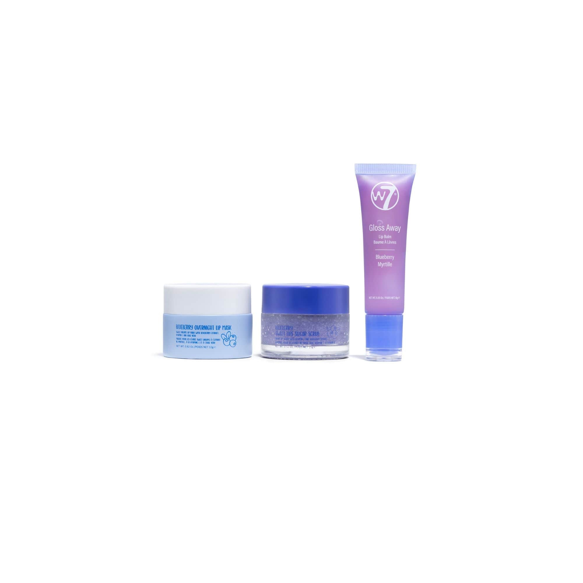 Sweet Lip Balm, Scrub & Mask Trio Gift Set - Blueberry