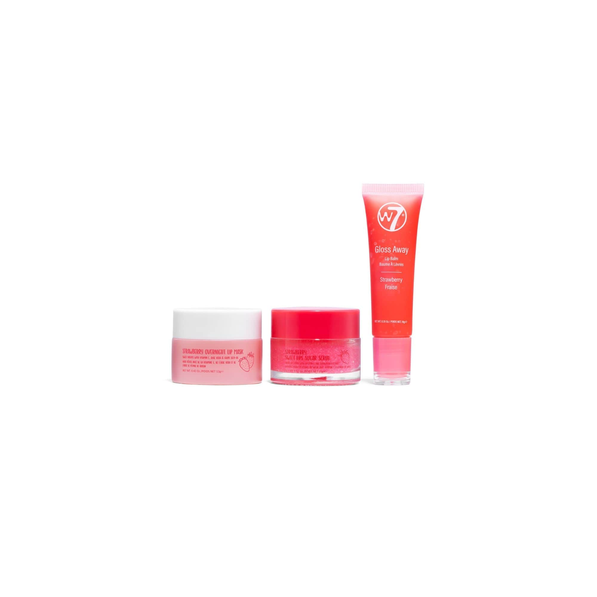 Sweet Lip Balm, Scrub & Mask Trio Gift Set - Strawberry