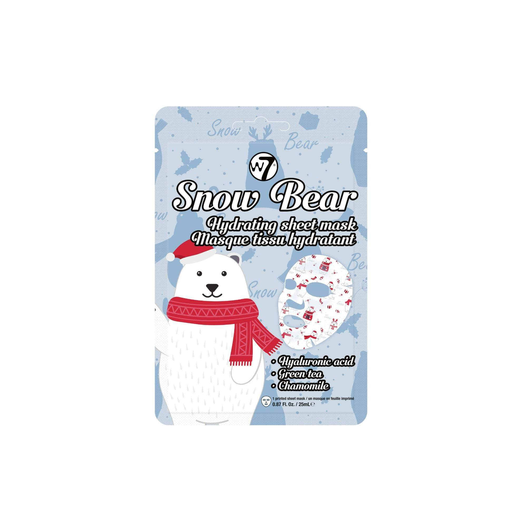 Snow Bear Sheet Face Mask