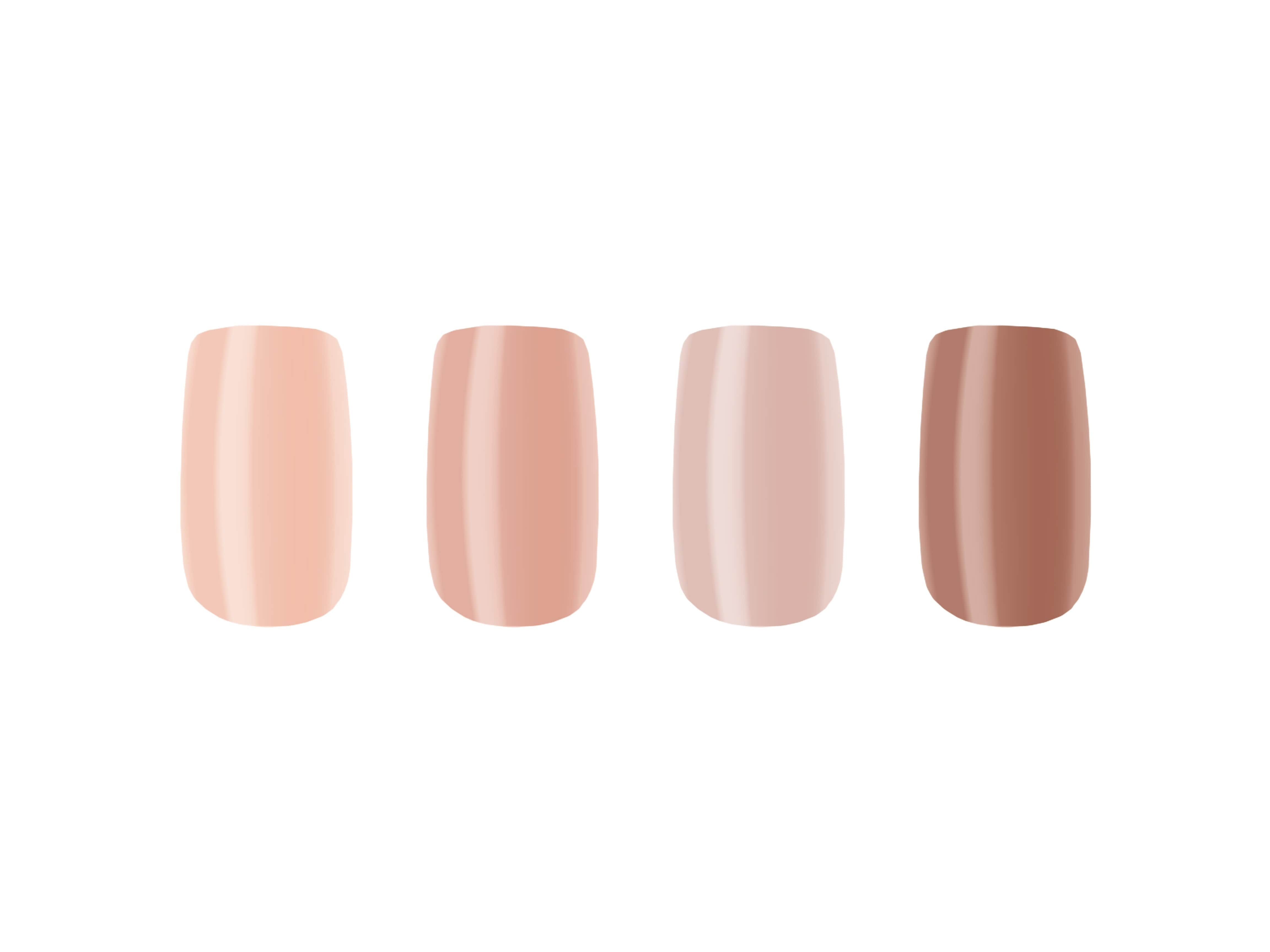 Shades of Nude 96pcs False Nails Set