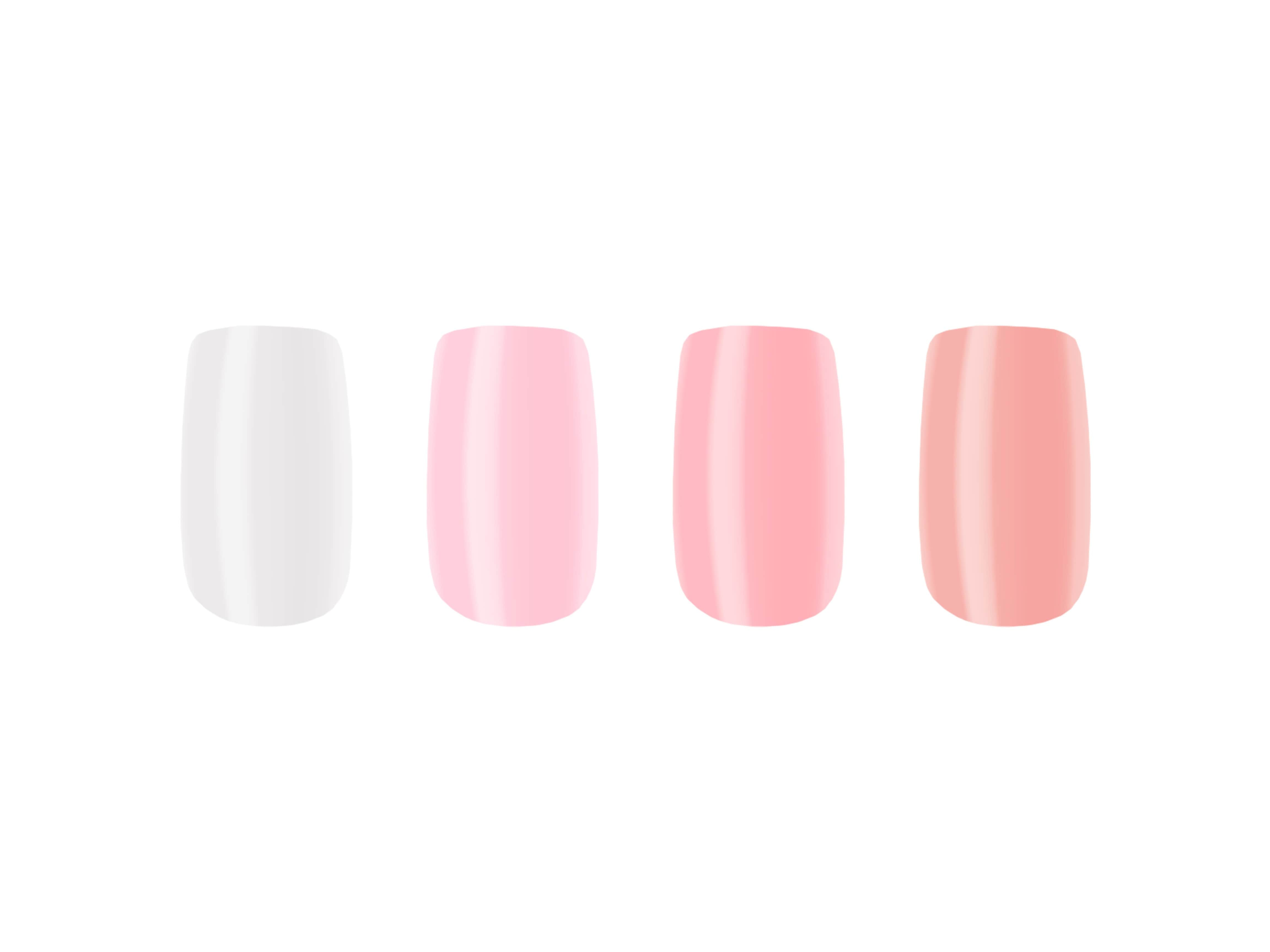 Shades of Pink 96pcs False Nails Set