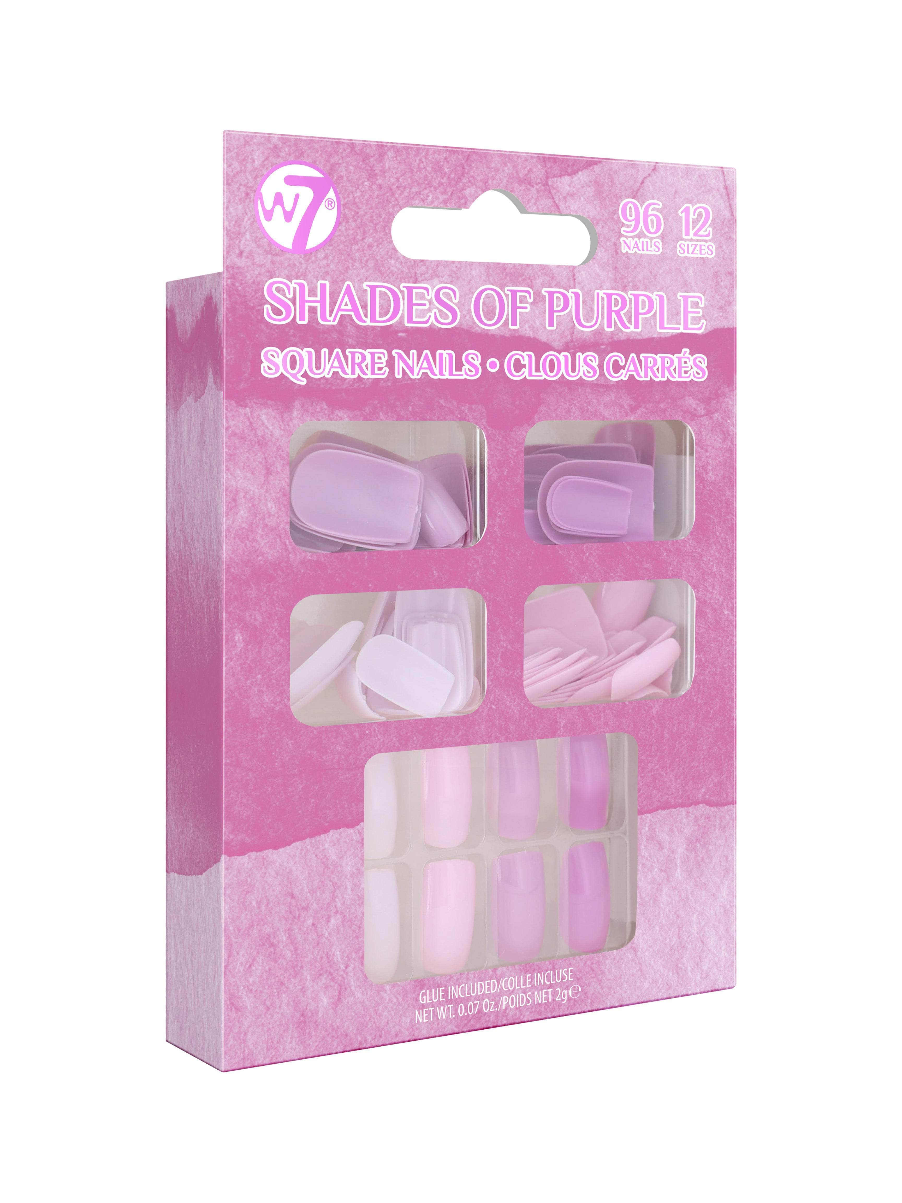 Shades of Purple 96pcs False Nails Set